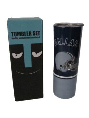 Dallas Cowboys Tumbler 20 oz Set NEW